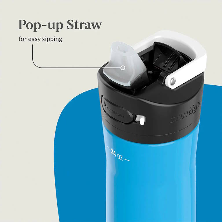 בקבוק מתכת Ashland Chill 2.0 כחול Contigo 720ml