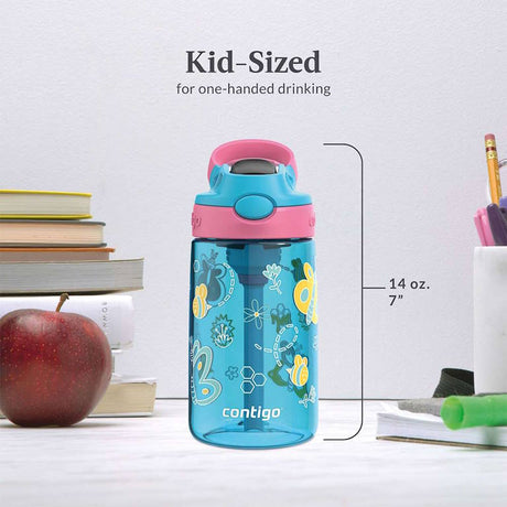בקבוק שתייה לילדים CLEANABLE 420ml פרפרים Contigo