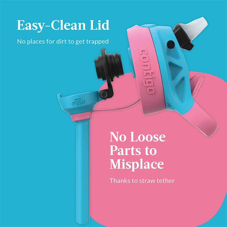 בקבוק שתייה לילדים CLEANABLE 420ml פרפרים Contigo