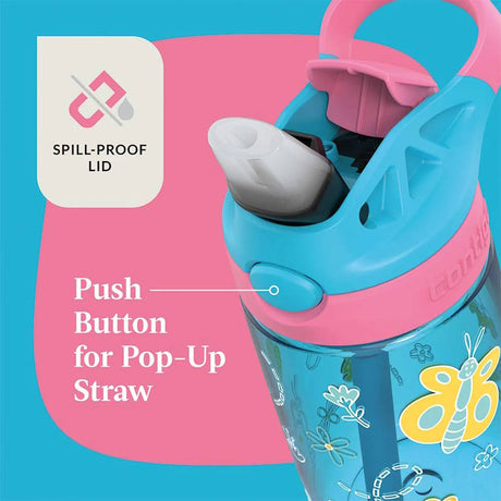 בקבוק שתייה לילדים CLEANABLE 420ml פרפרים Contigo