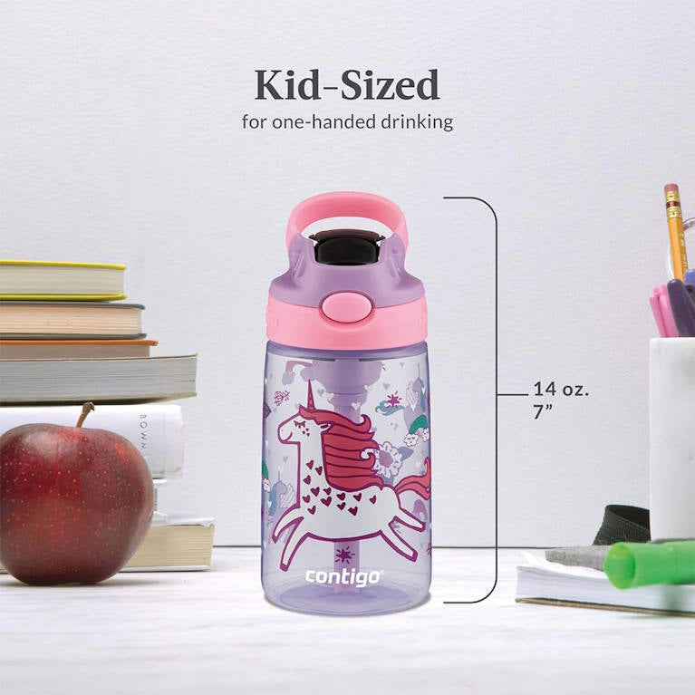 בקבוק שתייה לילדים CLEANABLE 420ml חד קרן Contigo Gizmo