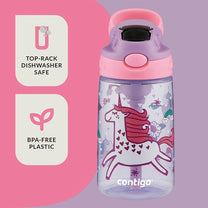 בקבוק שתייה לילדים CLEANABLE 420ml חד קרן Contigo Gizmo