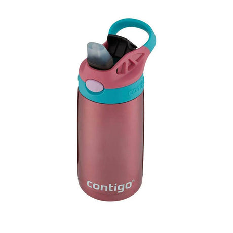 בקבוק מתכת Cleanable 380ml ורוד-טורקיז Contigo