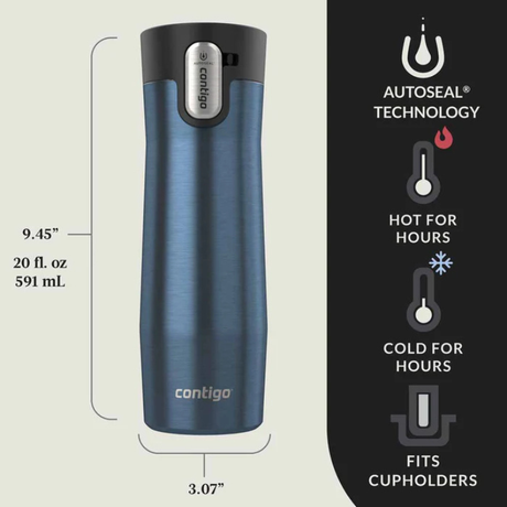 כוס תרמית West Loop 590ml נייבי Contigo