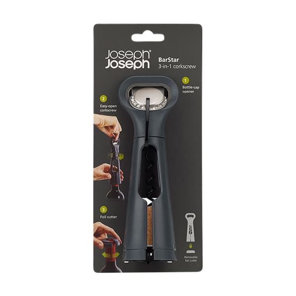 פותחן יין BARSTAR אפור Joseph Joseph