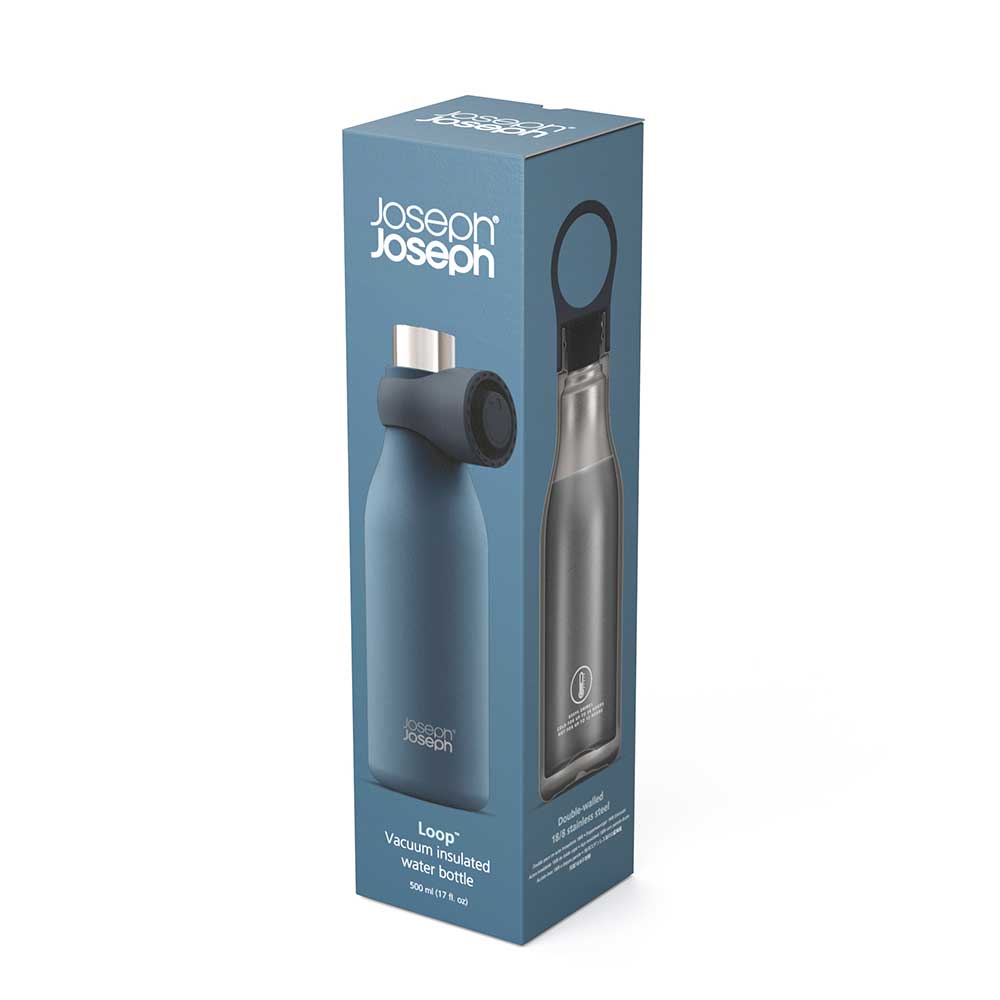 בקבוק שתיה כחול Joseph Joseph Loop 500ml