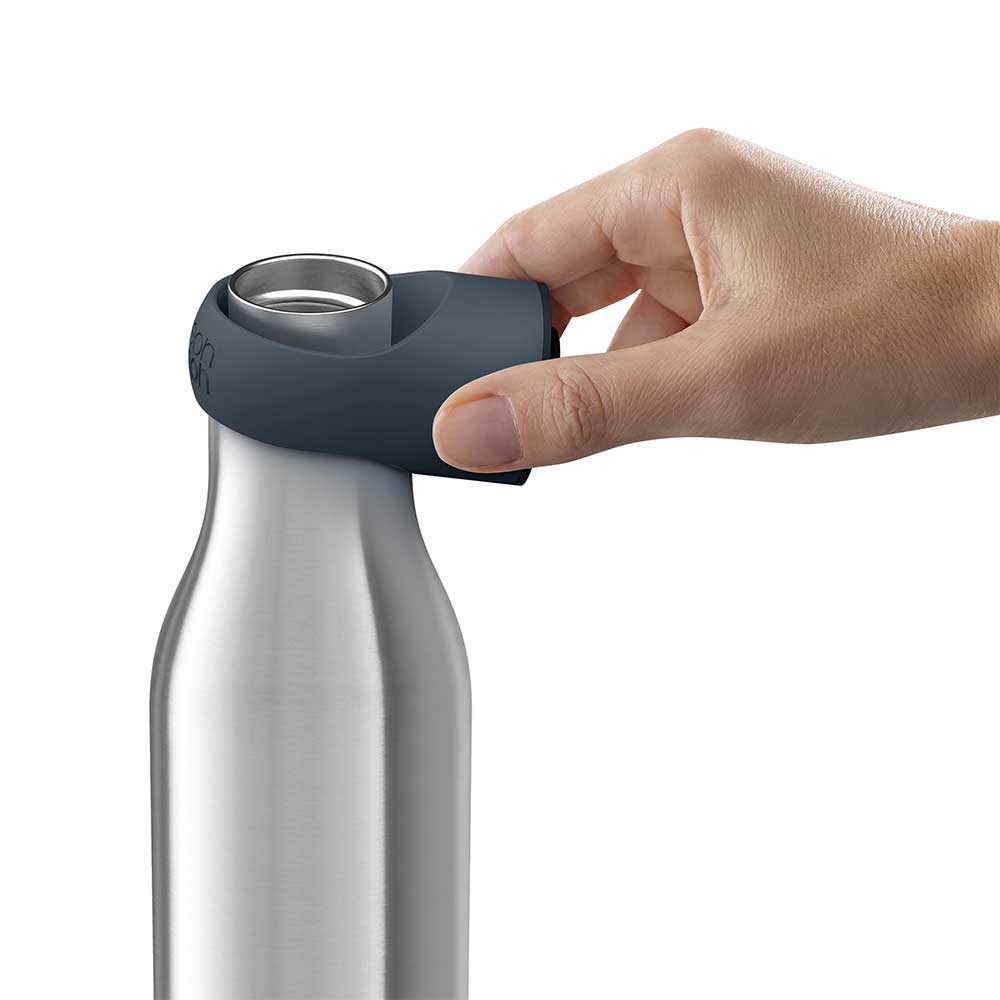 בקבוק שתייה כסוף Joseph Joseph Loop 500ml