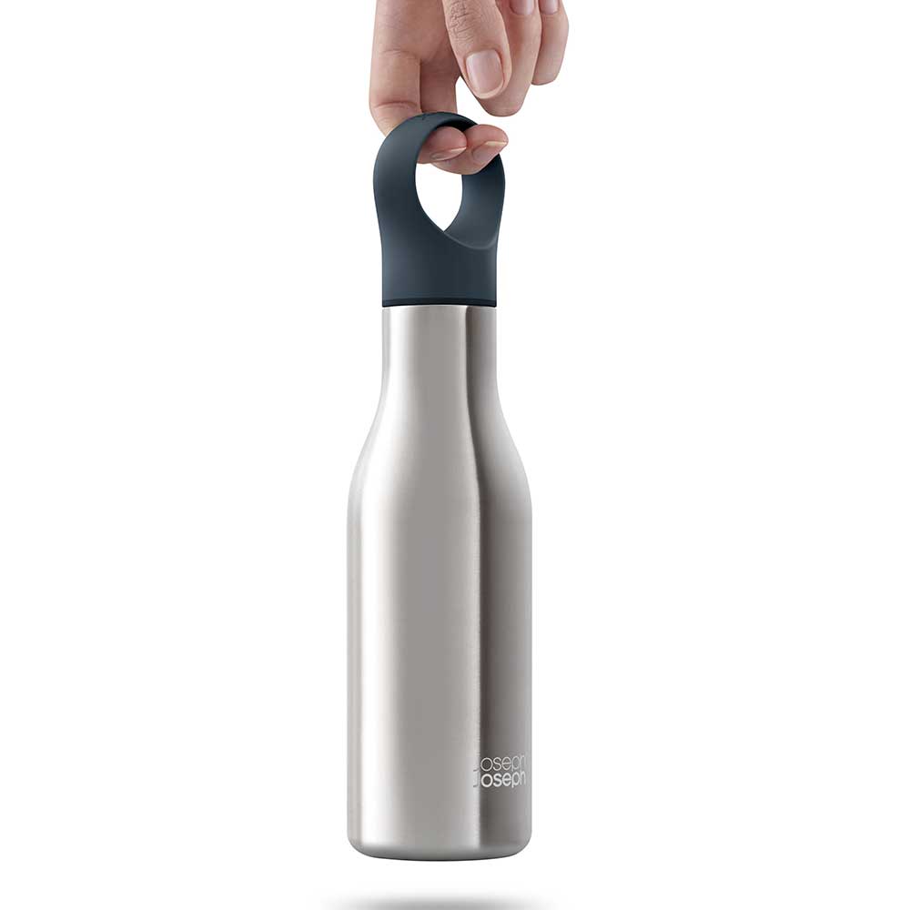 בקבוק שתייה כסוף Joseph Joseph Loop 500ml