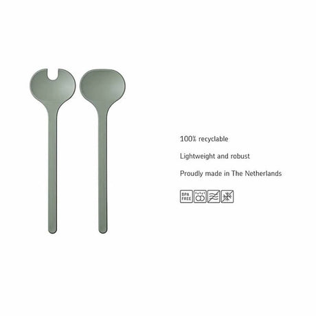 סט 2 כפות לסלט SILUETA SAGE ירוק Mepal