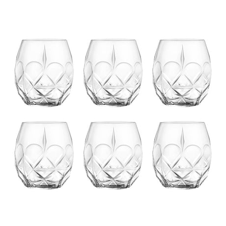 6 כוסות קריסטל 380ml לוויסקי RCR Alkemist