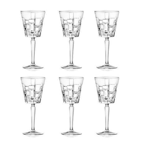 6 כוסות יין 280ml קריסטל RCR Etna
