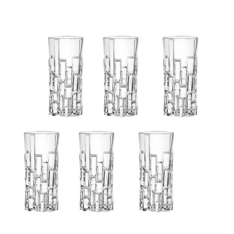6 כוסות גבוהות 340ml קריסטל RCR Etna