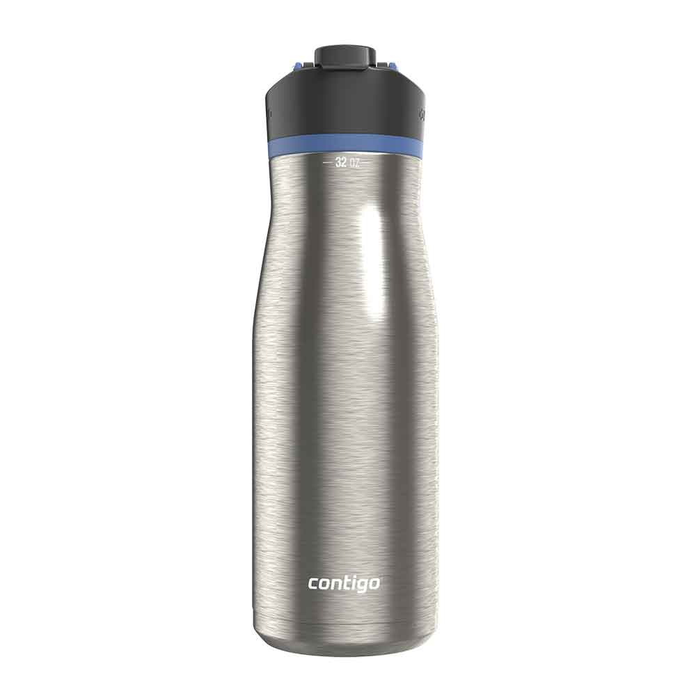 בקבוק מתכת דגם Cortland Chill 946ml פס כחול Contigo