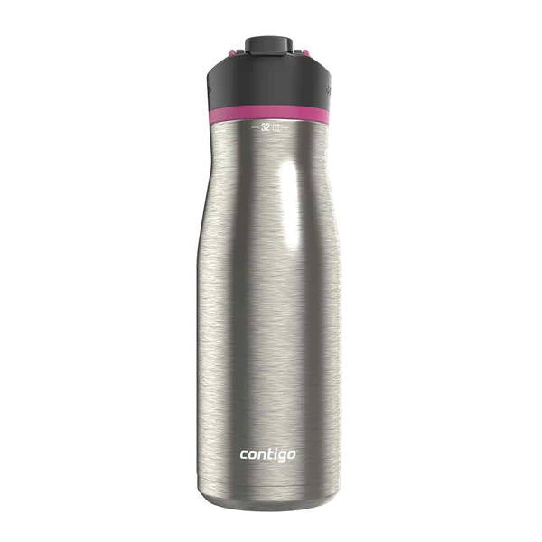 בקבוק מתכת דגם Cortland Chill 946ml פס ורוד Contigo