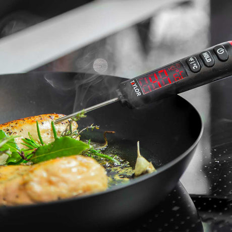 מד חום לבשר דיגיטלי שחור Kitchencraft