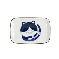 צלחת פורצלן מלבנית חתול NEKO Tokyo