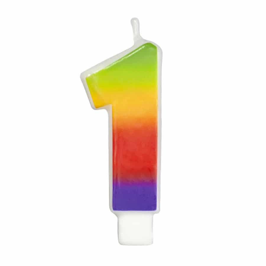 נר מספר 1 בצבעי הקשת Wilton