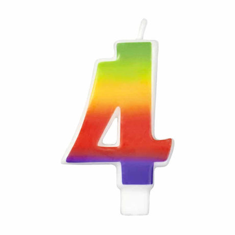 נר מספר 4 בצבעי הקשת Wilton