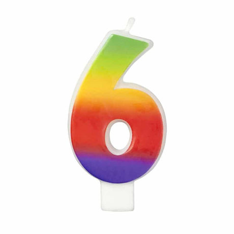 נר מספר 6 בצבעי הקשת Wilton