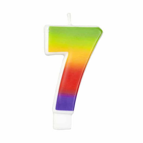 נר מספר 7 בצבעי הקשת Wilton