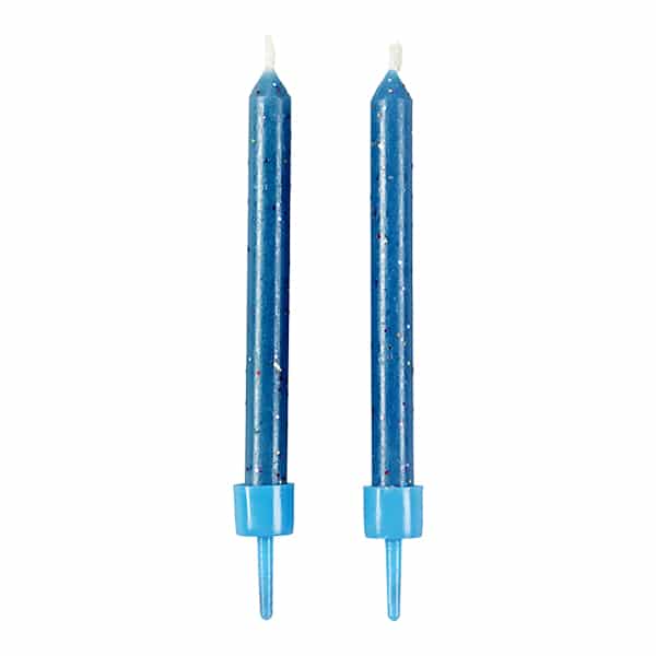 סט נרות כחול ניצוצות Wilton