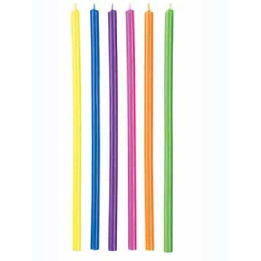 נרות ארוכים צבעונים Wilton