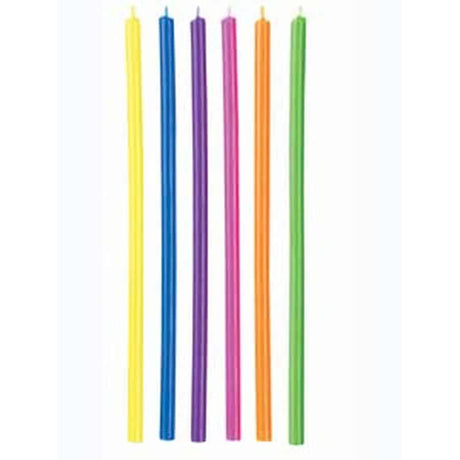 נרות ארוכים צבעונים Wilton
