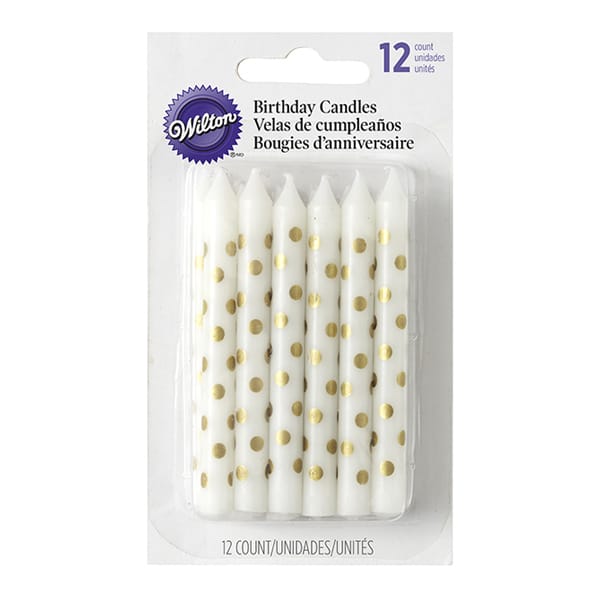 נרות נקודות זהב Wilton