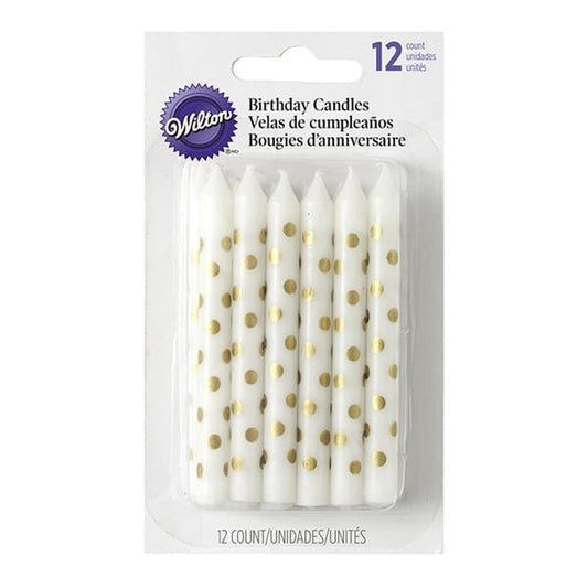 נרות נקודות זהב Wilton
