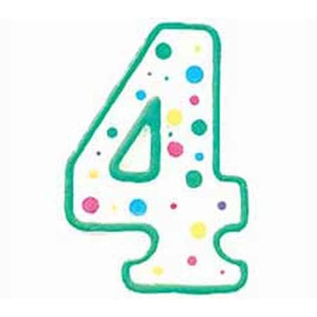 נר מספר 4 ירוק Wilton