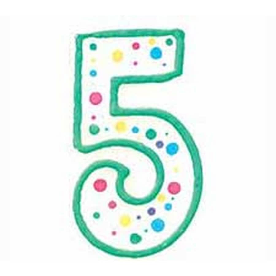 נר מספר 5 ירוק Wilton
