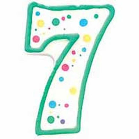 נר מספר 7 ירוק Wilton