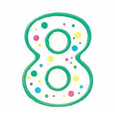 נר מספר 8 ירוק Wilton