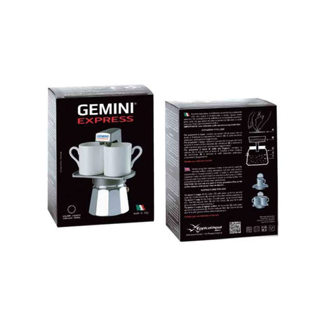 מקינטה 1-2 כוסות לאינדוקציה דגם Gemini Express Espresso Maker
