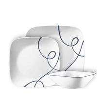 סט 18 צלחות Lia Square קורנינג