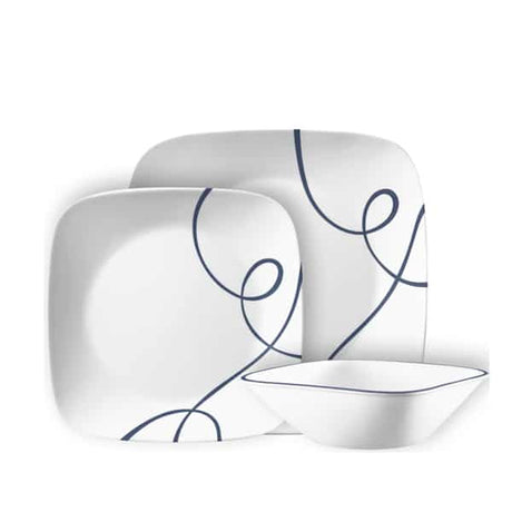סט 18 צלחות Lia Square קורנינג