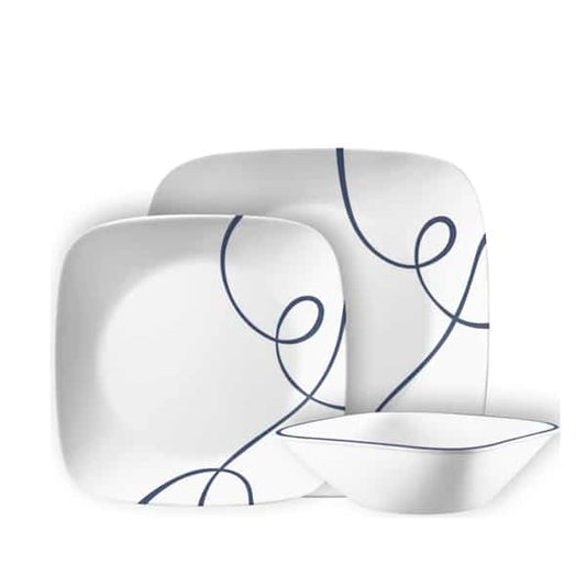 סט 18 צלחות Lia Square קורנינג