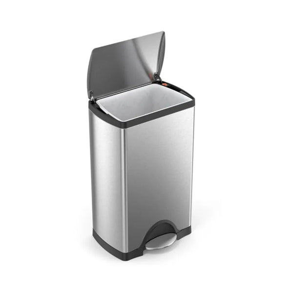 פח אשפה מלבני נירוסטה 38 ליטר simplehuman