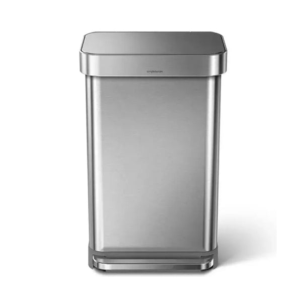 פח אשפה מלבני נירוסטה 45 ליטר simplehuman