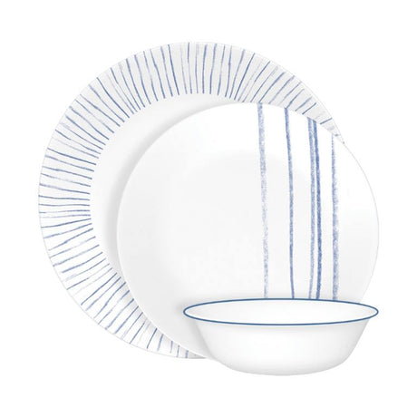 סט 18 צלחות Botanical Stripes קורנינג