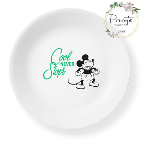 צלחת מנה ראשונה קורנינג Mickey by Disney ירוק
