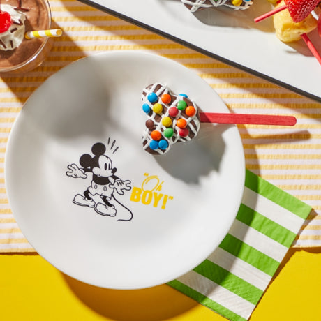 צלחת מנה ראשונה קורנינג Mickey by Disney צהוב