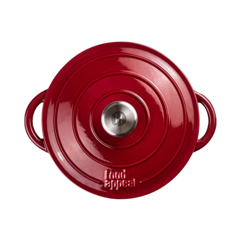 סוטאז' ברייזר 3.2 ליטר יציקת ברזל HERITAGE 30cm אדום Food Appeal