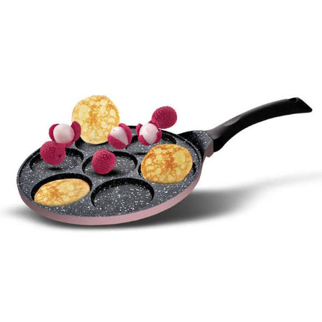 מחבת פנקייק 7 שקעים black marble ורוד Food Appeal