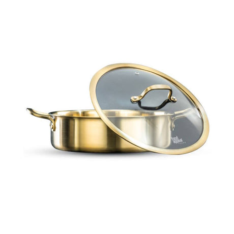 סיר סוטאז' נירוסטה CROWN 28cm זהב Food Appeal
