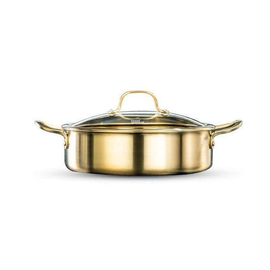 סיר סוטאז' נירוסטה CROWN 28cm זהב Food Appeal