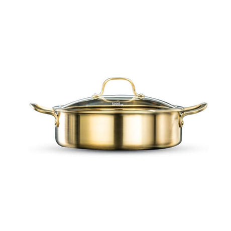 סיר סוטאז' נירוסטה CROWN 36cm זהב Food Appeal
