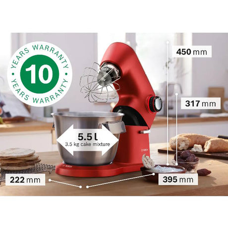 מיקסר משולב אדום Bosch MUM9AV66R00