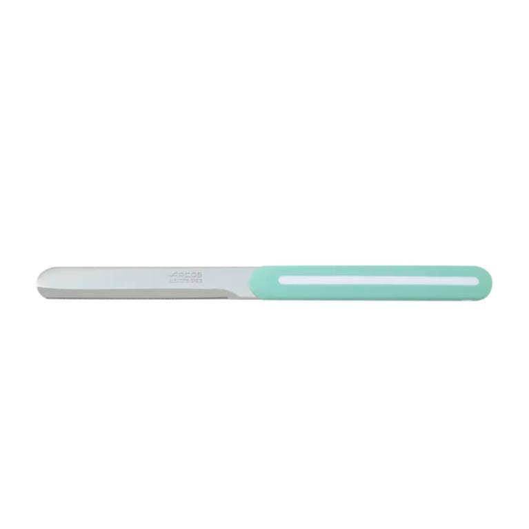 סכין מריחה משוננת טורקיז לבן Arcos Linea 10cm