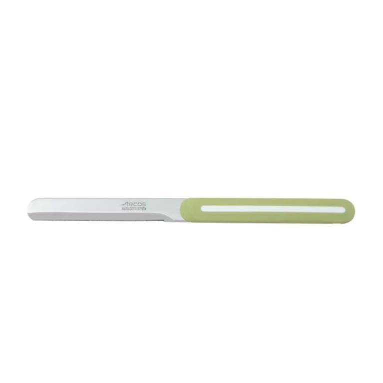 סכין מריחה משוננת ירוק לבן Arcos Linea 10cm